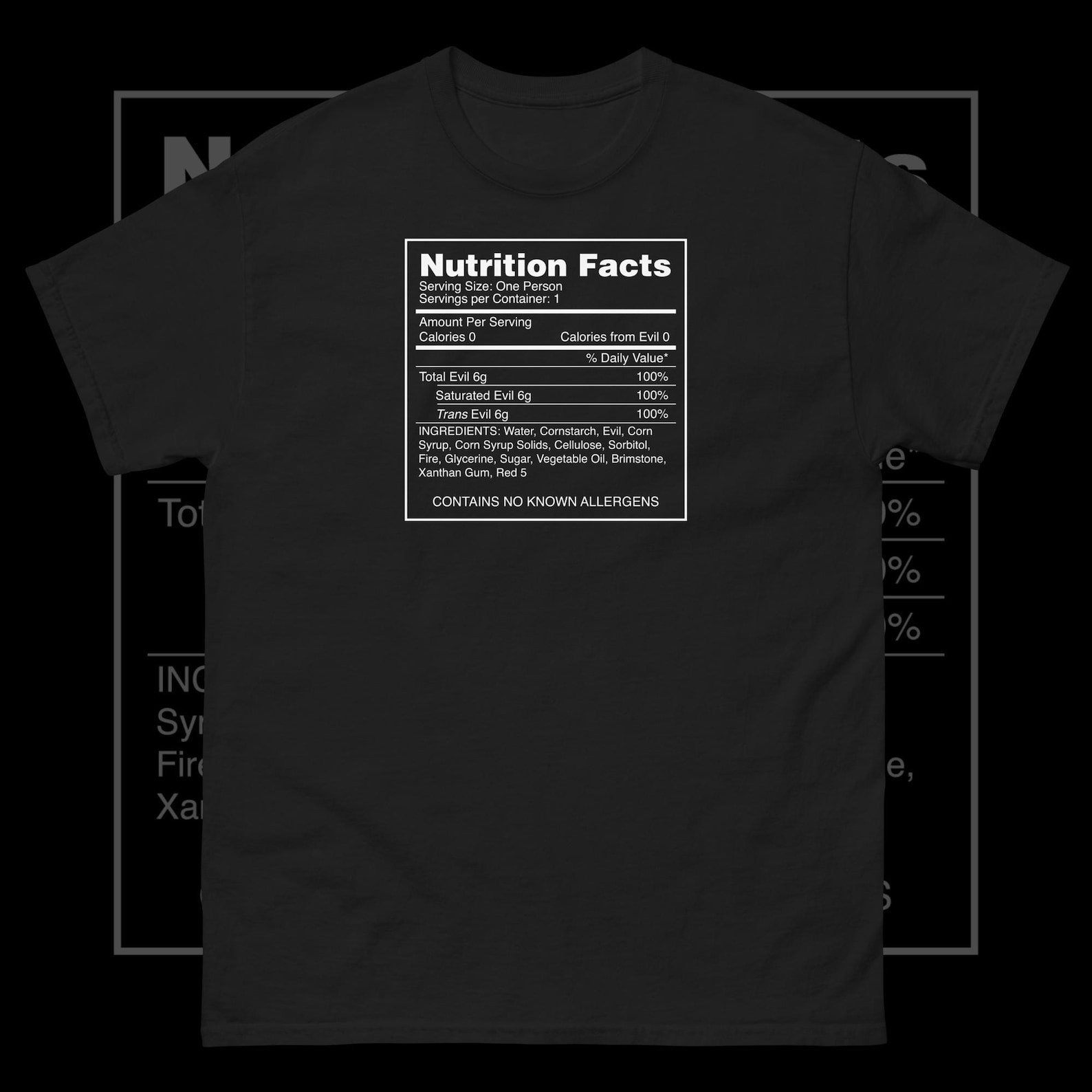 Nutrition & Fitness Class - 100% Evil Shirt Nu Goth Soft