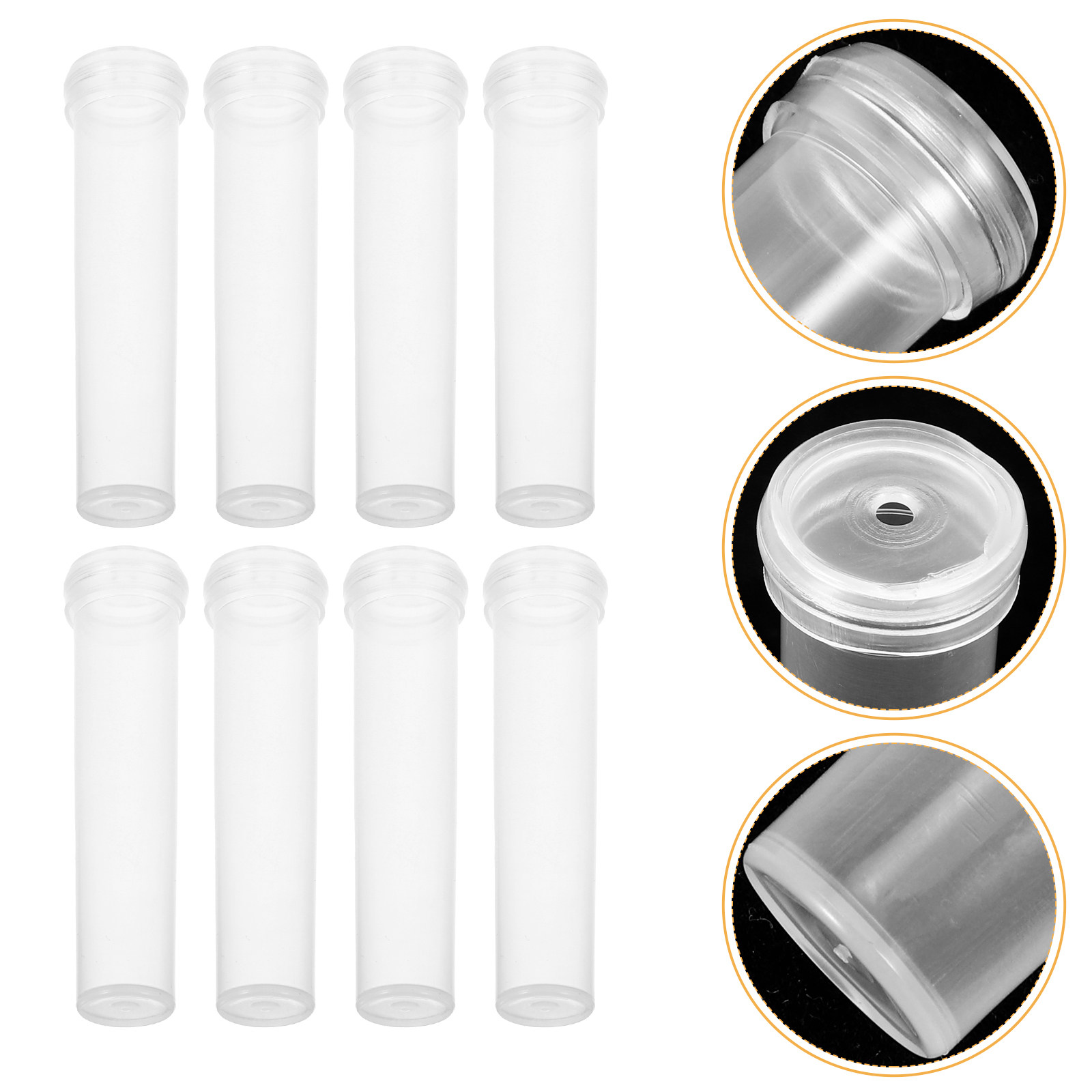 Nutrition & Fitness Class - 200Pcs Flower Water Tubes Transparent Plastic