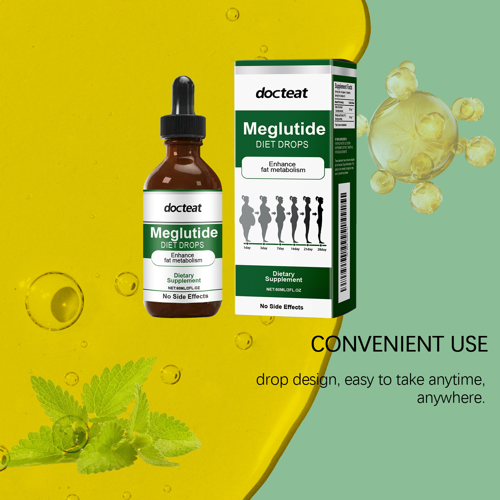 DOCTEAT Quick Slimming Drops B - Nutrition Physical Fitness ulasan dan harga