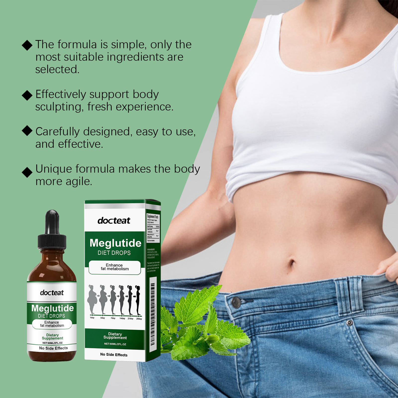 DOCTEAT Quick Slimming Drops B - Nutrition Physical Fitness ulasan dan harga