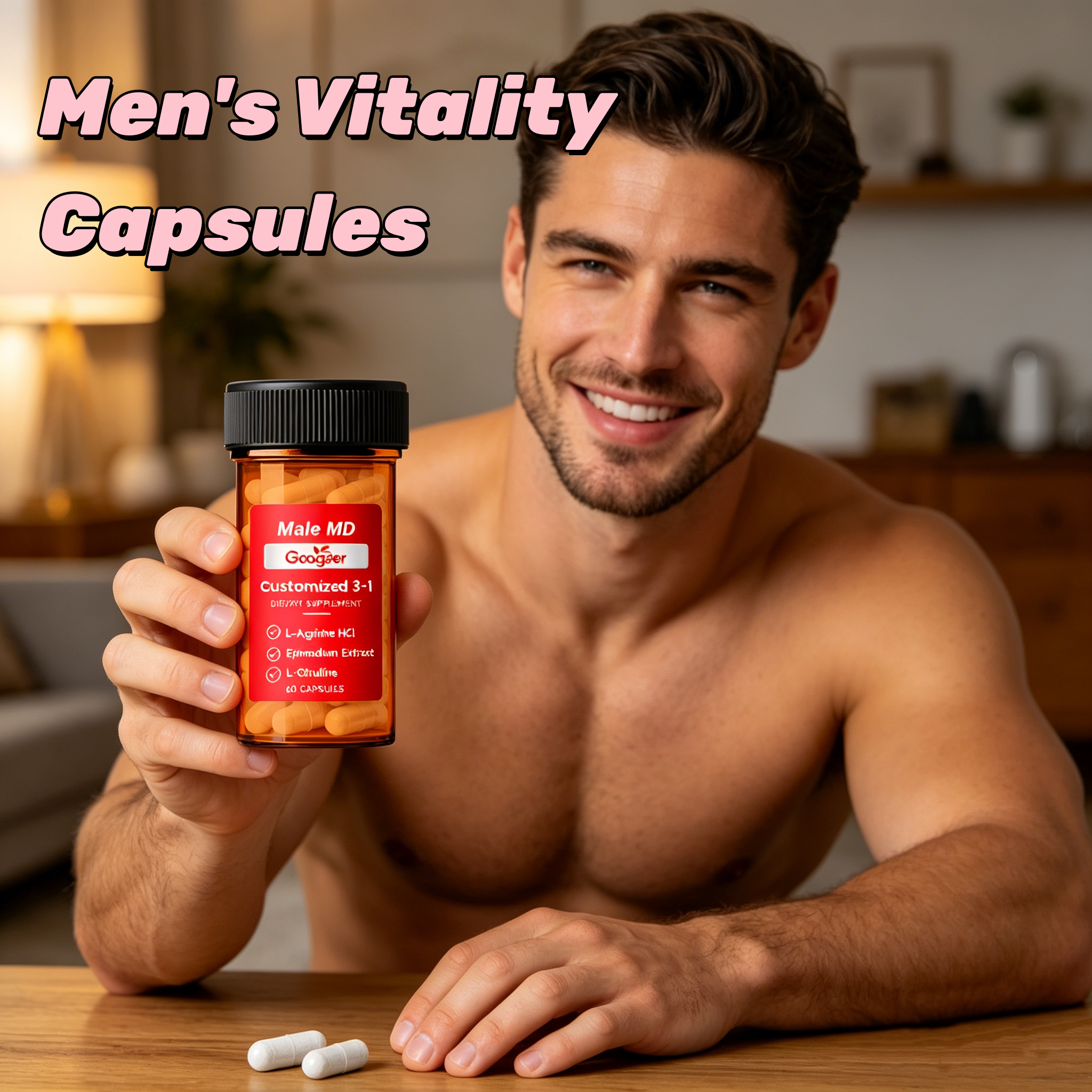 GOOGEER Men's Health Capsules  - Nutrition Physical Fitness ulasan dan harga
