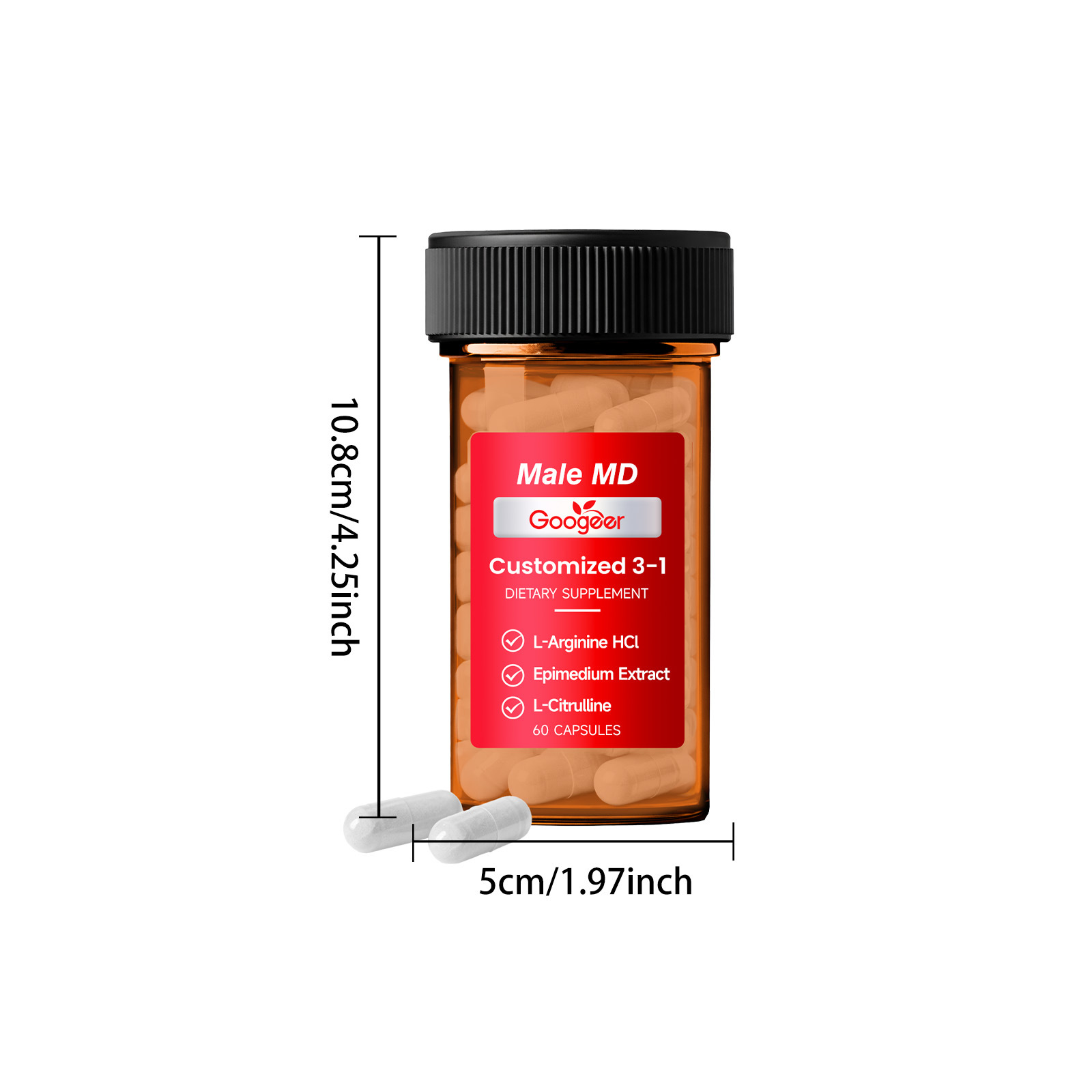 GOOGEER Men's Health Capsules  - Nutrition Physical Fitness ulasan dan harga