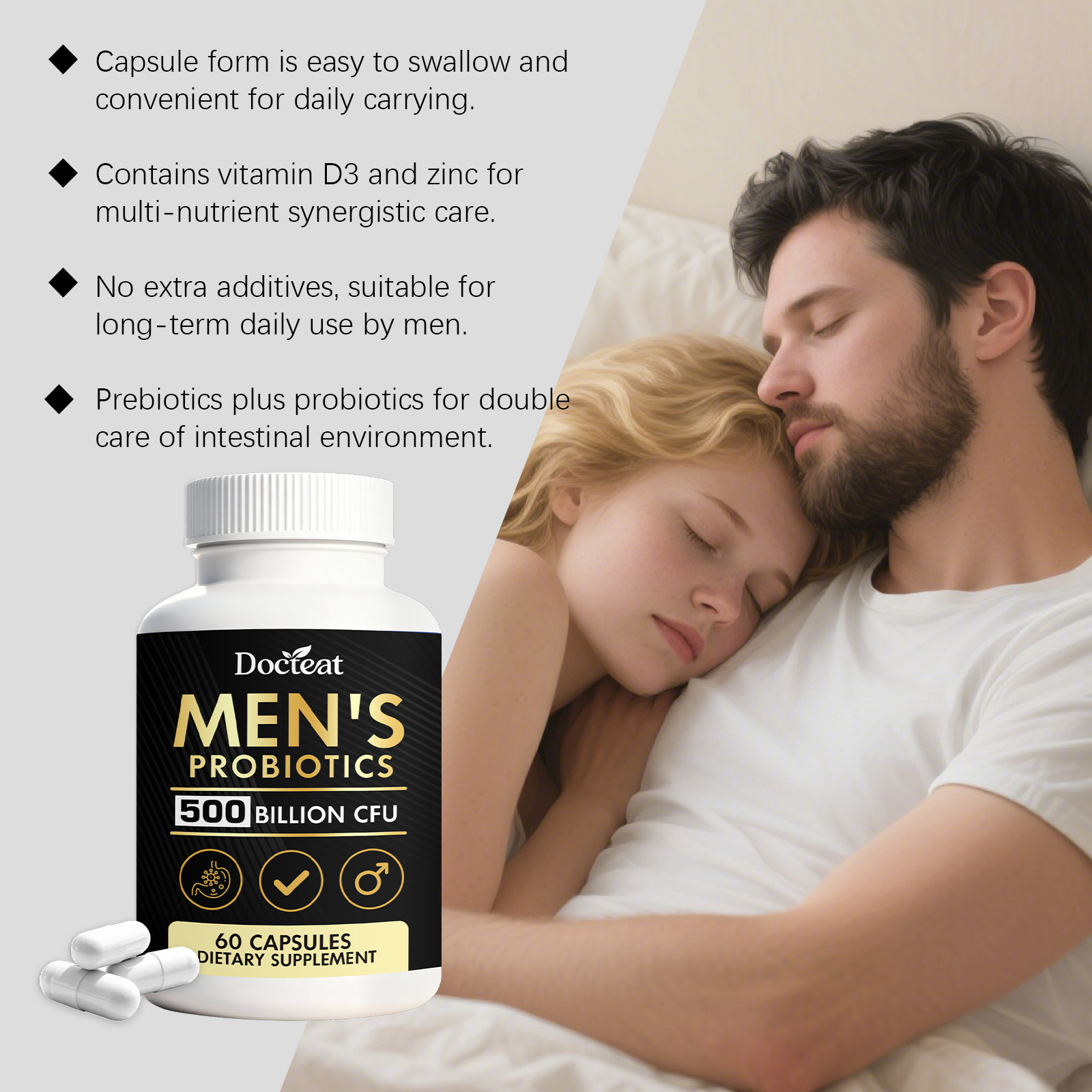 GOOGEER Men's Health Capsules  - Nutrition Physical Fitness ulasan dan harga