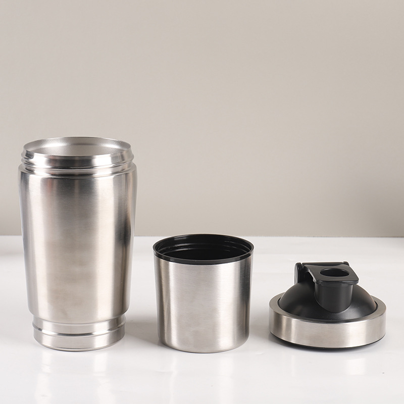 Stainless Steel Protein Shaker - Nutrition And Fitness ulasan dan harga