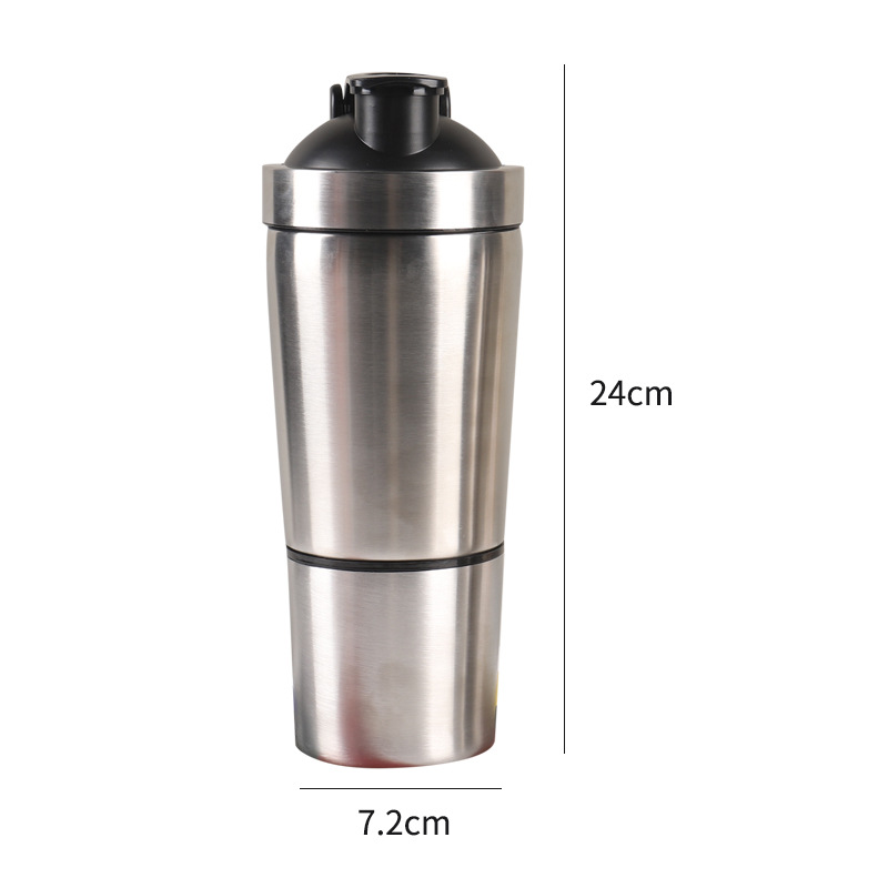 Stainless Steel Protein Shaker - Nutrition And Fitness ulasan dan harga