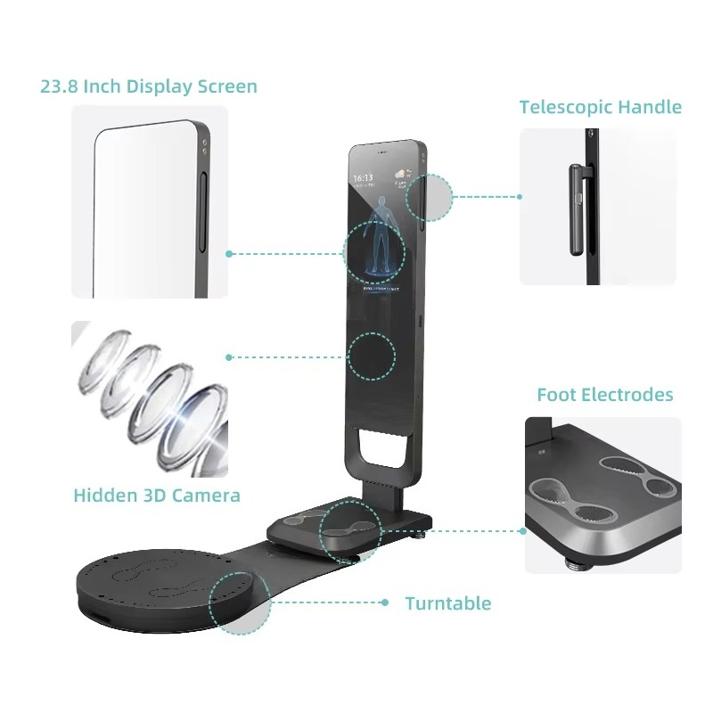 Smart Fitness Mirror Body Scan - Nutrition And Fitness ulasan dan harga