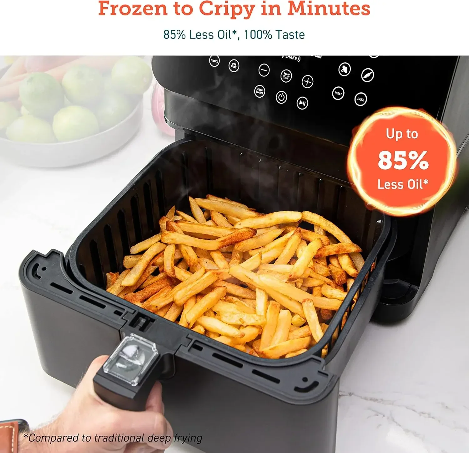 12-in-1 Air Fryer 5.8QT, Toast - Nutrition & Fitness Class ulasan dan harga